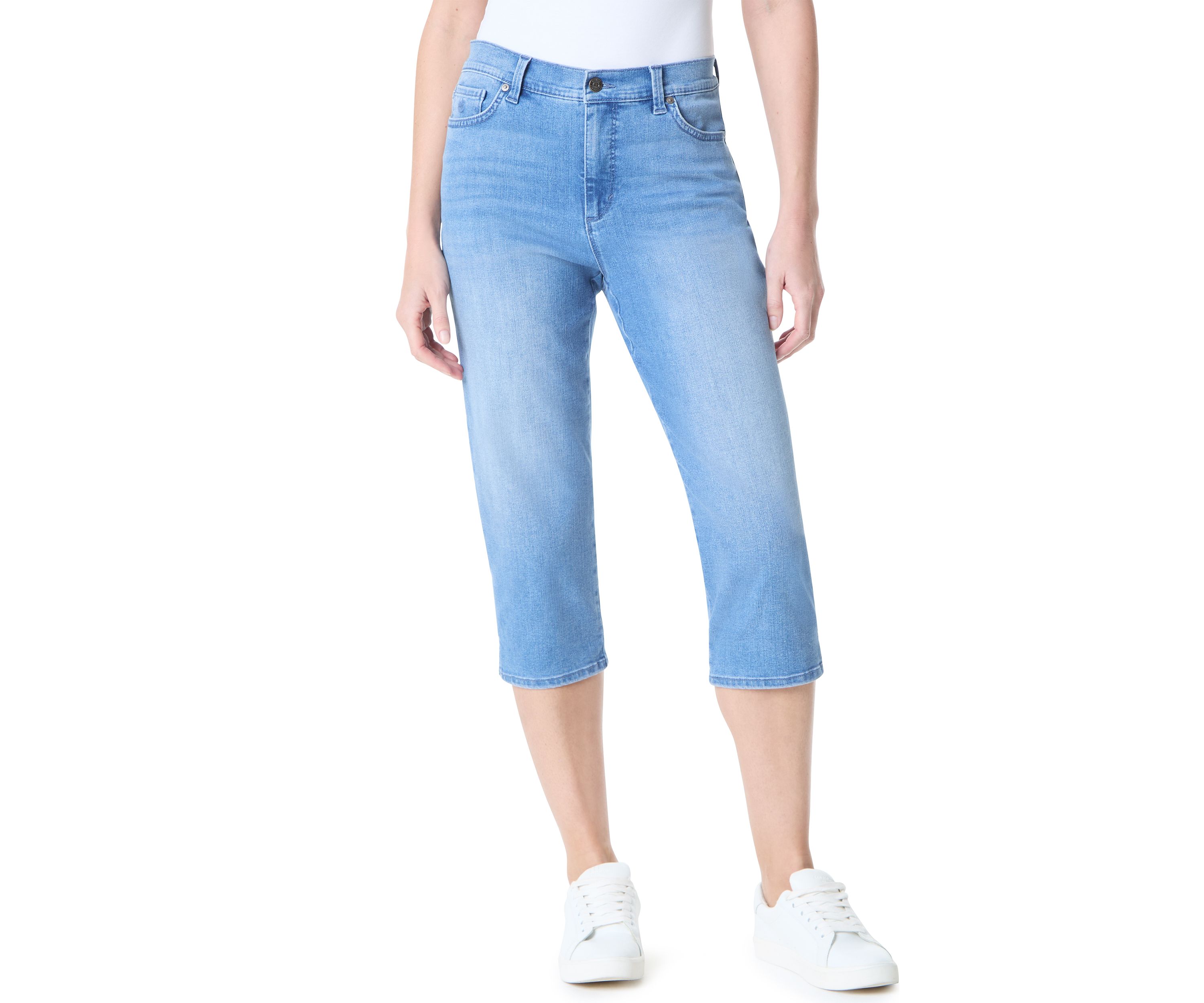Womens Amanda Capri Slit Pants