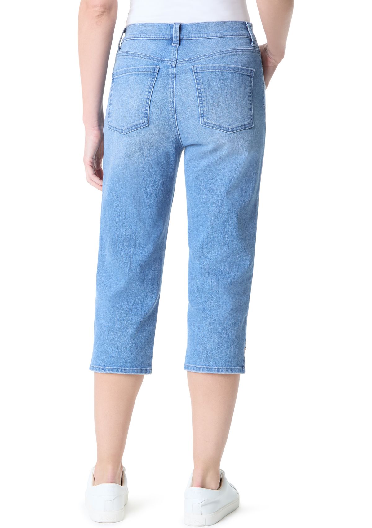 Womens Amanda Capri Slit Pants