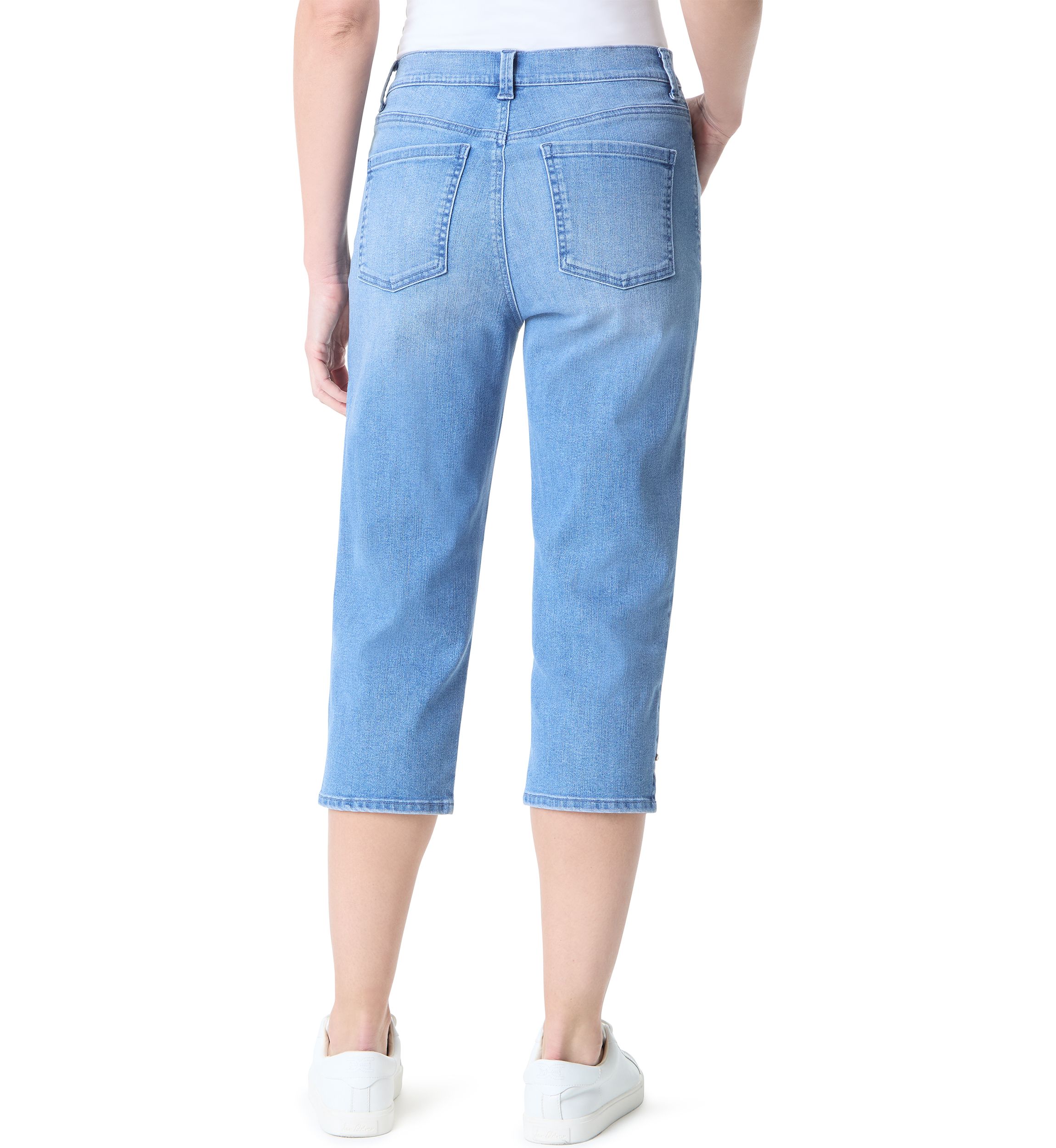 Womens Amanda Capri Slit Pants
