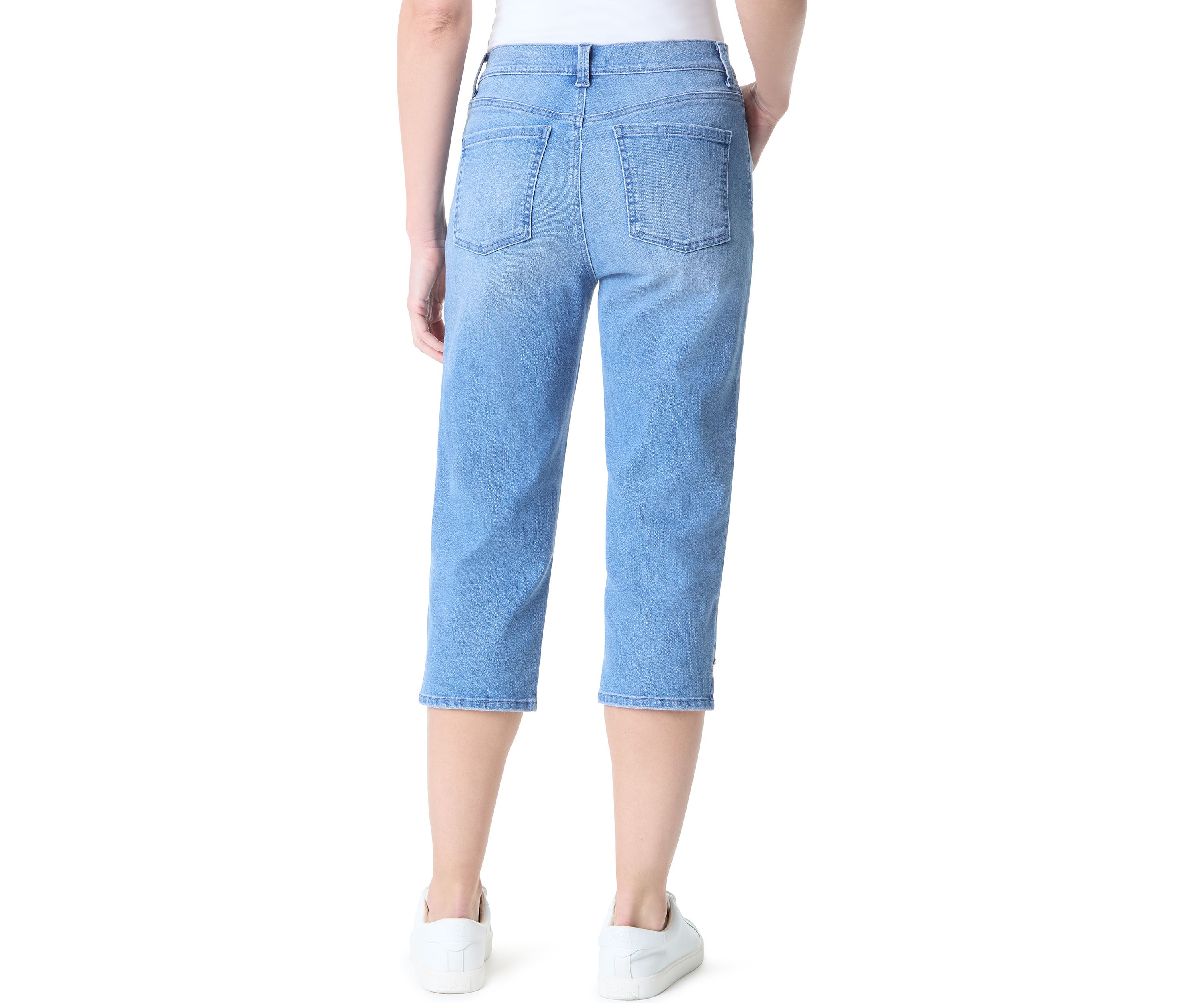 Womens Amanda Capri Slit Pants