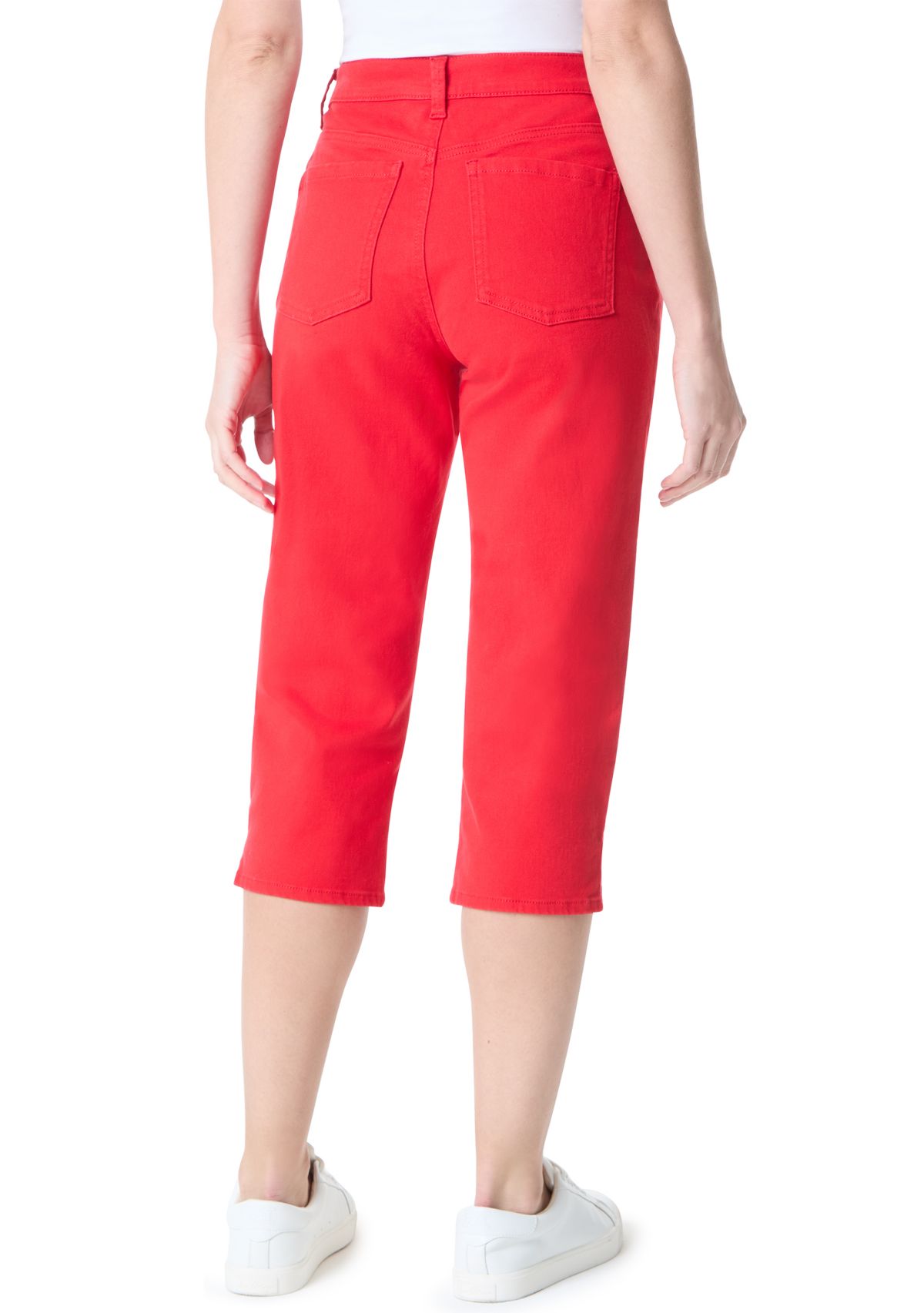 Womens Amanda Capri Pants with Slit 