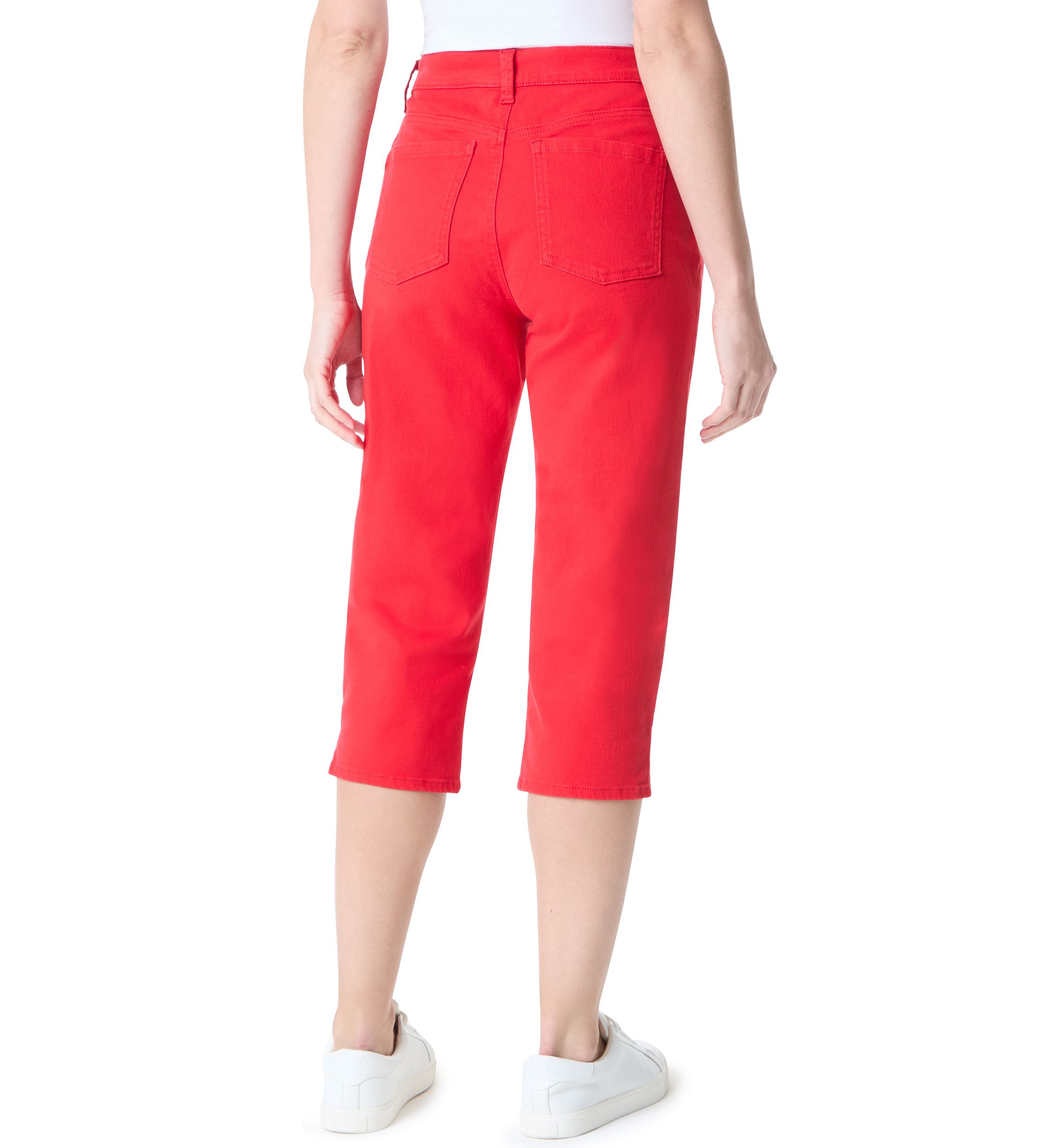Womens Amanda Capri Pants with Slit 