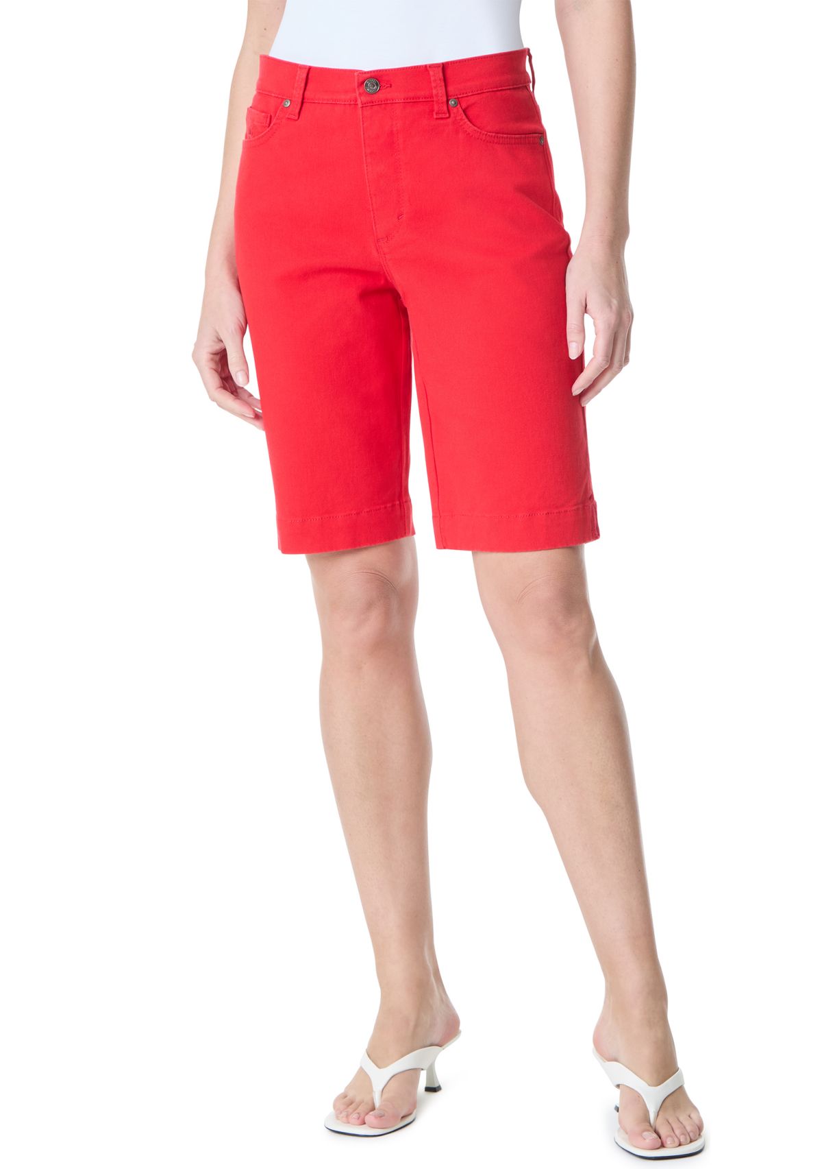 Amanda Bermuda Shorts with Slits