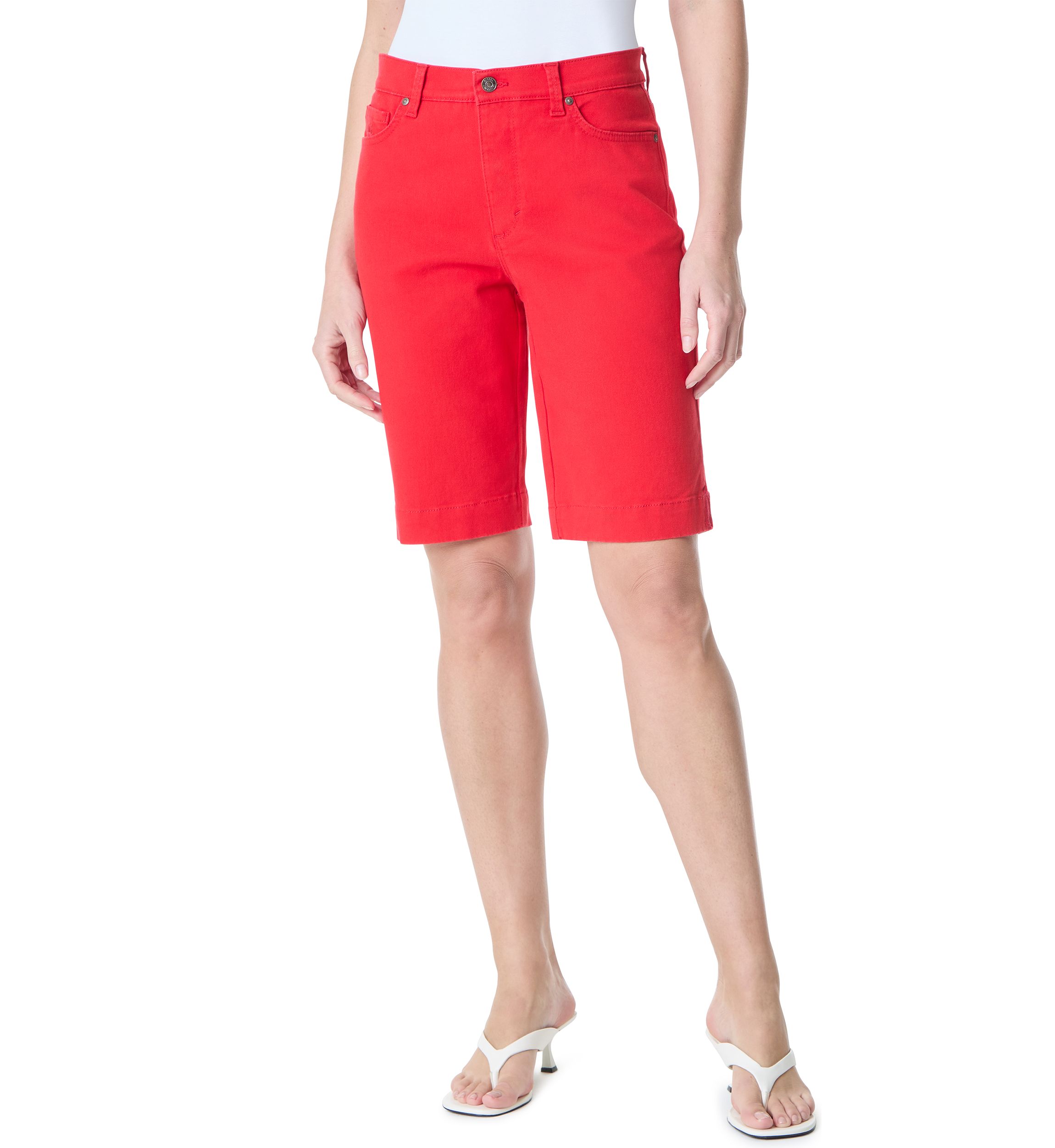 Amanda Bermuda Shorts with Slits