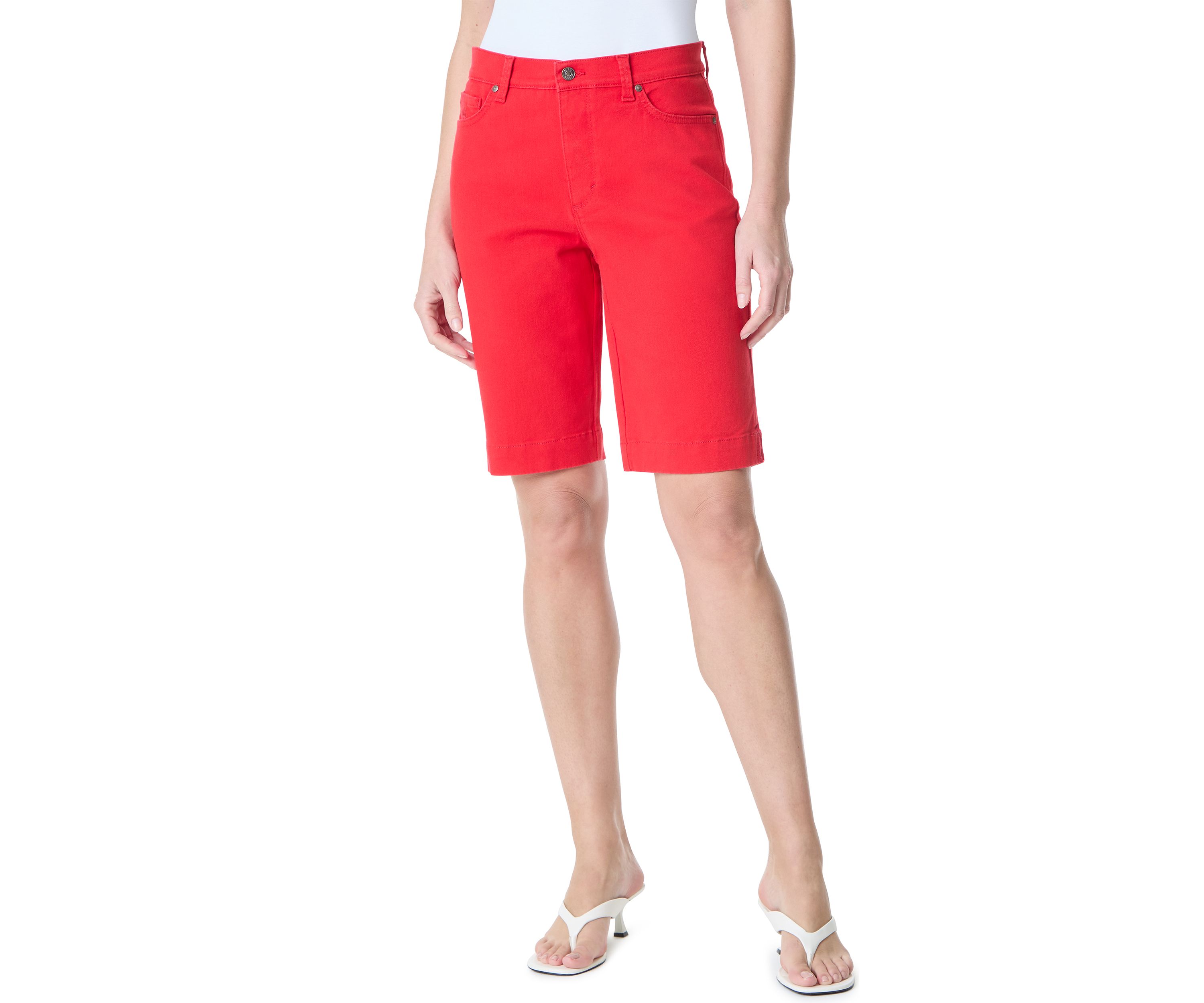 Amanda Bermuda Shorts with Slits
