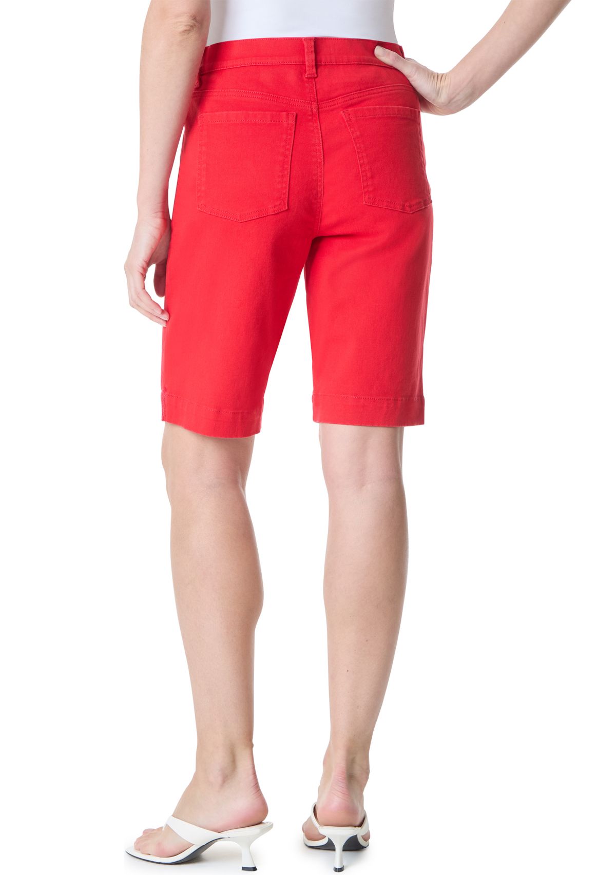 Amanda Bermuda Shorts with Slits