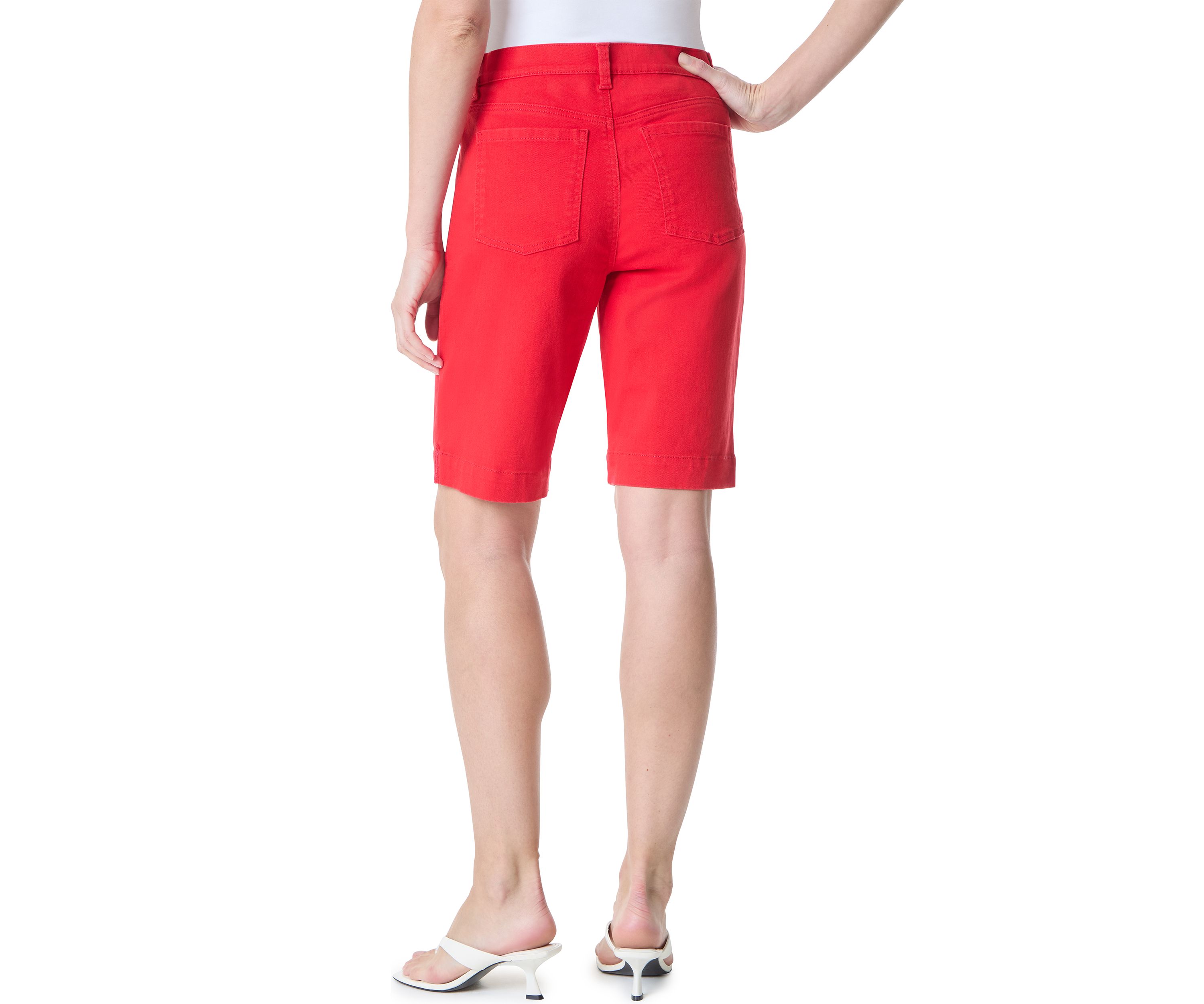 Amanda Bermuda Shorts with Slits