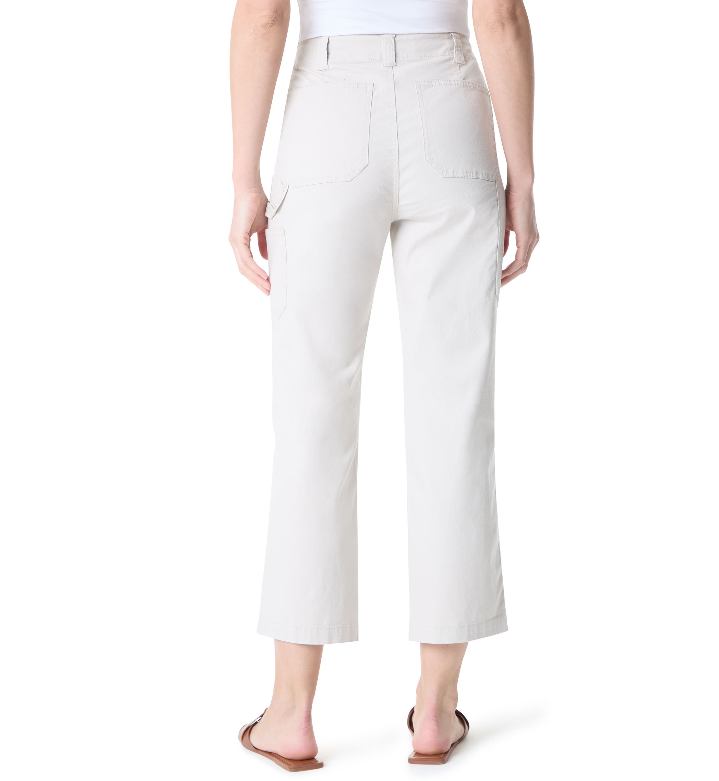 Womens Cropped Carpenter Pants