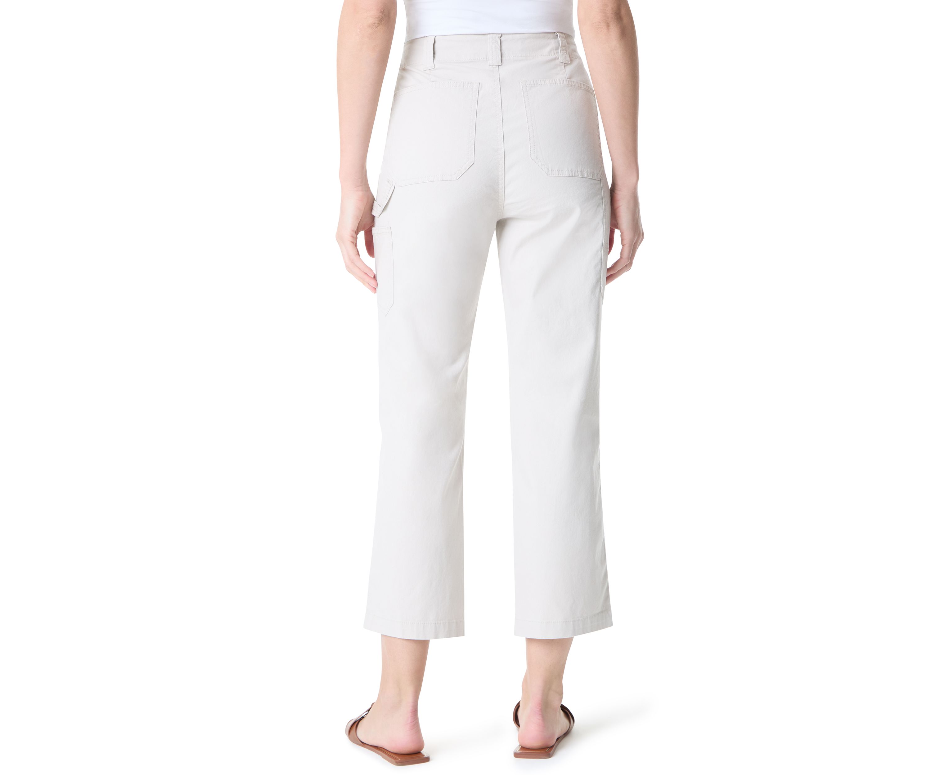 Womens Cropped Carpenter Pants