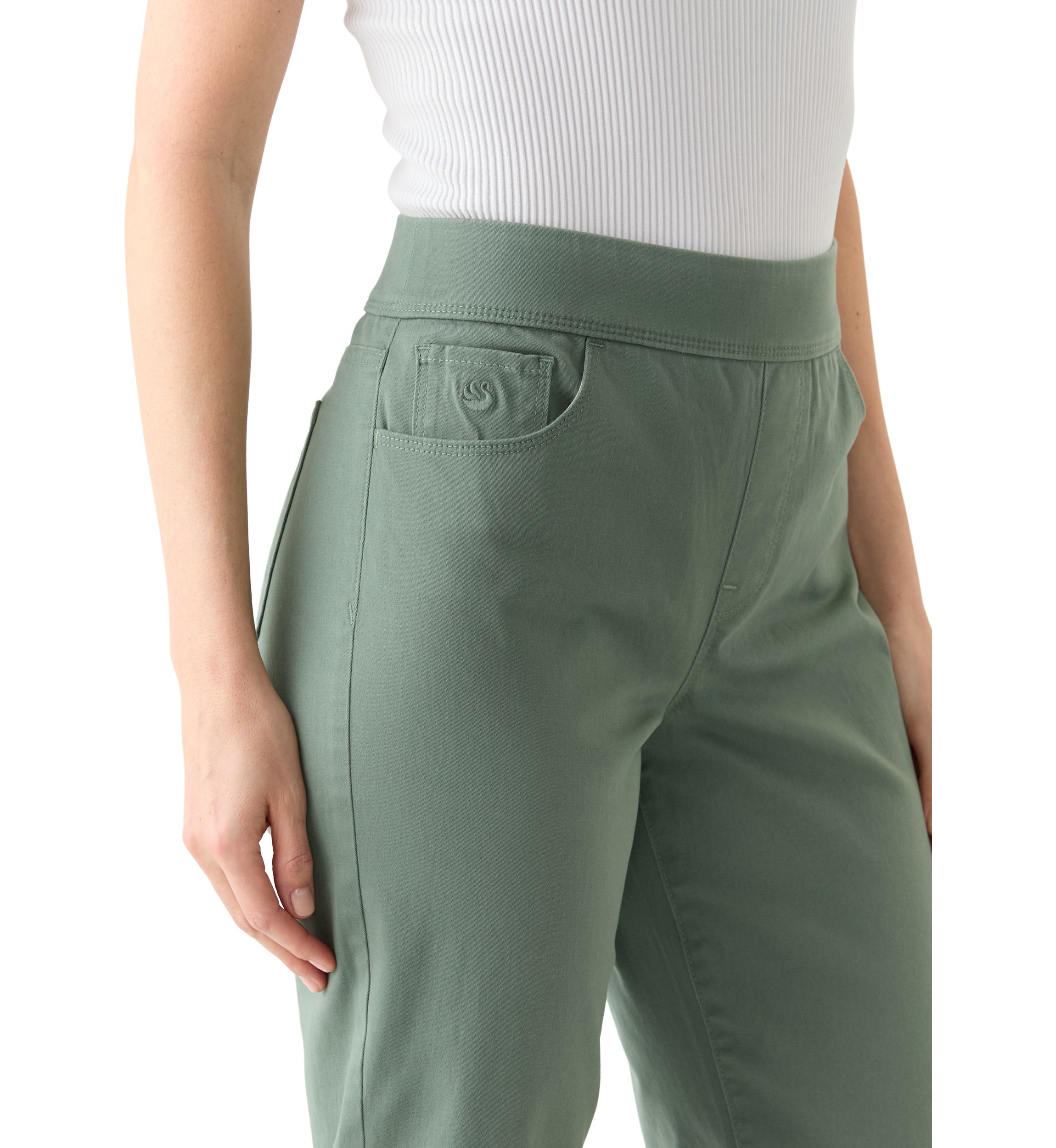 Womens Amanda Pull On Capri Pants