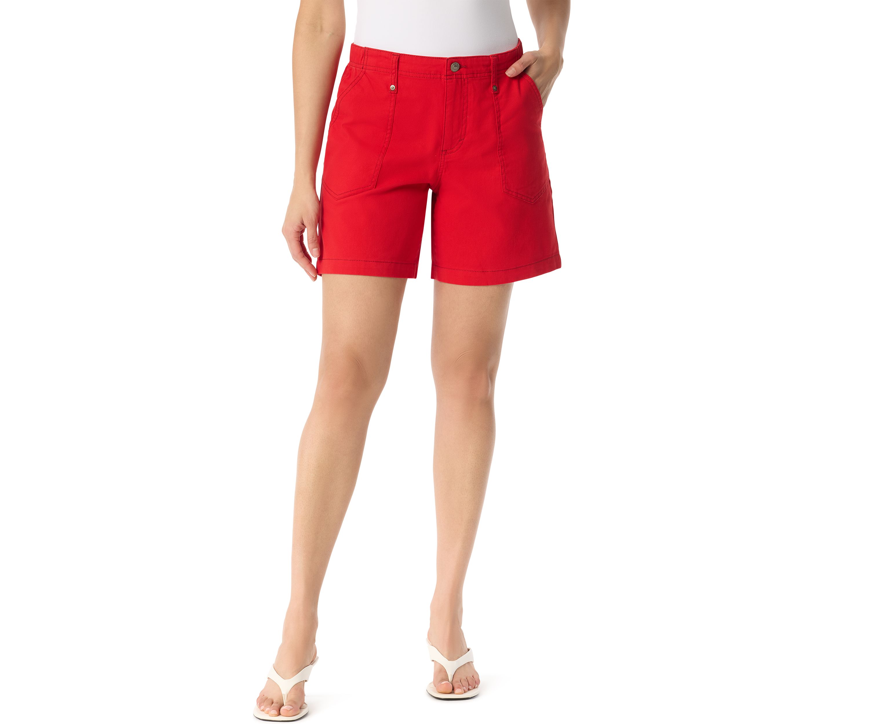 Womens Patch Pocket Shorts
