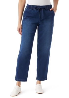 Gloria Vanderbilt Women's Anya Knit Drawstring Straight Jogger Pants, XL