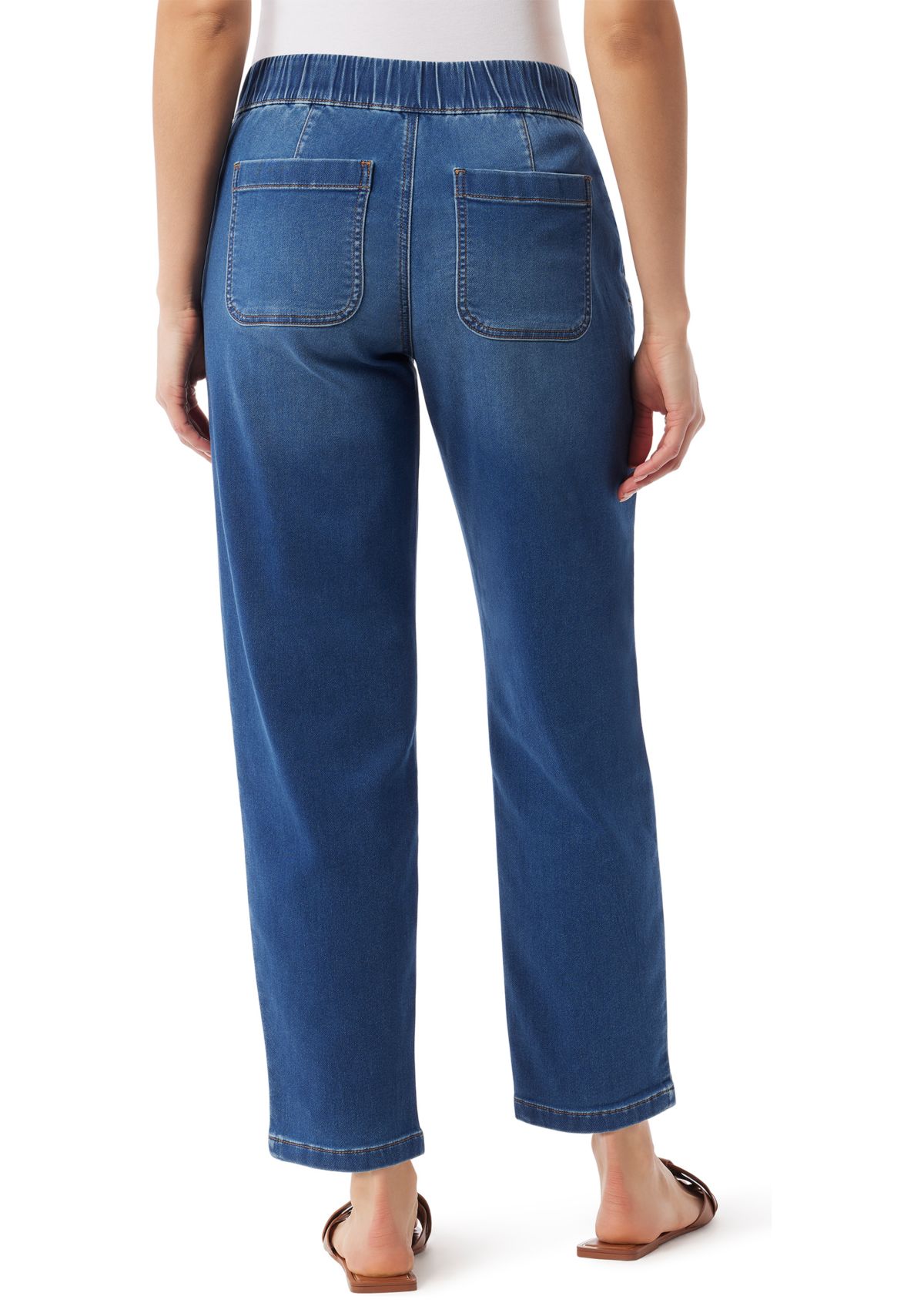 Womens Anya Knit Drawstring Straight Jogger Pants