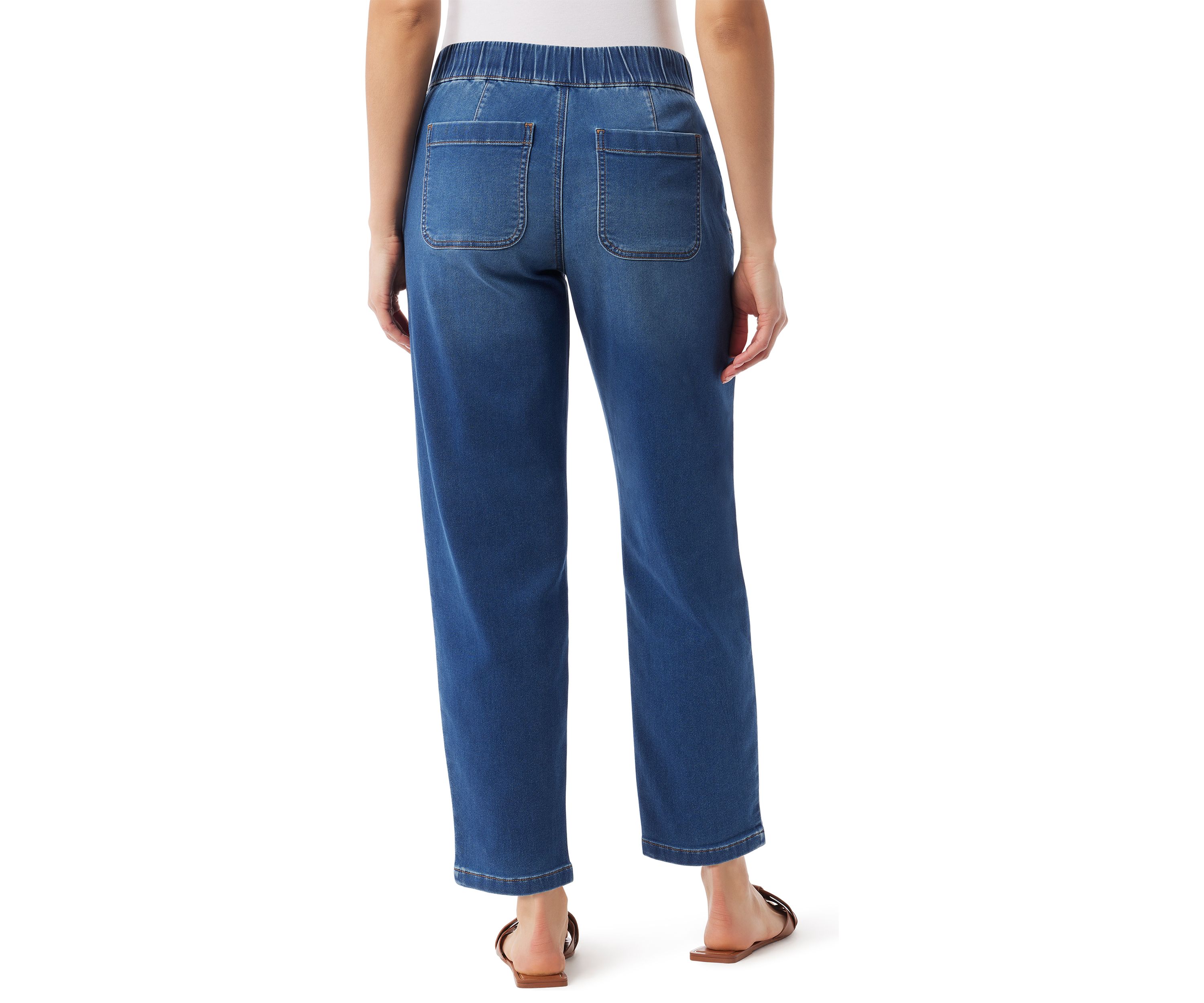 Womens Anya Knit Drawstring Straight Jogger Pants