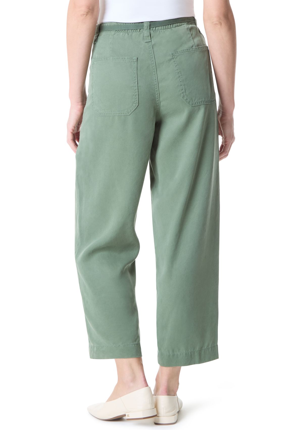 Petite Soft Fluid Straight Trousers