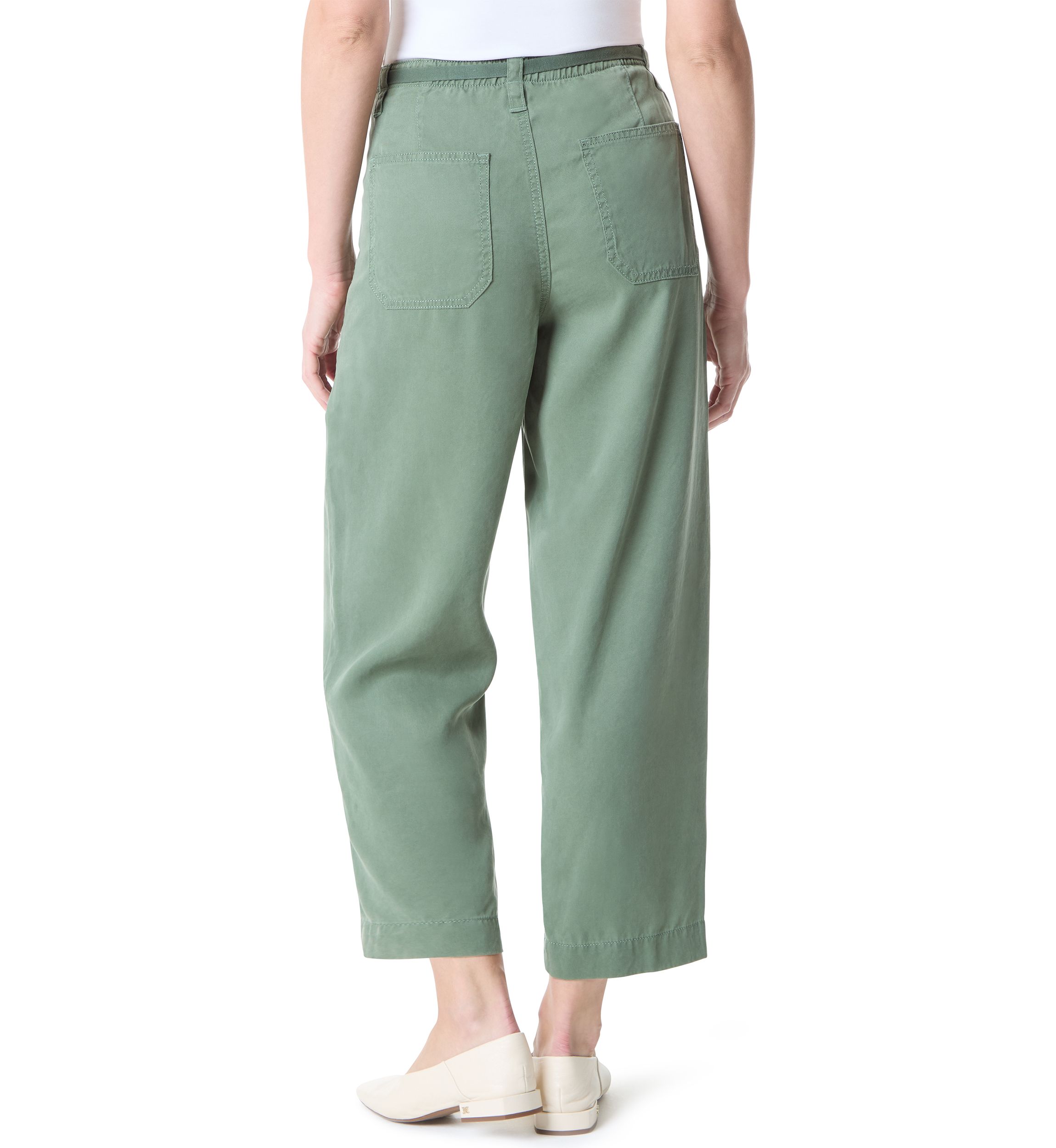 Petite Soft Fluid Straight Trousers