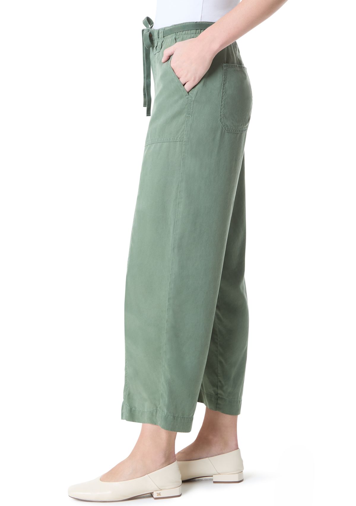Petite Soft Fluid Straight Trousers