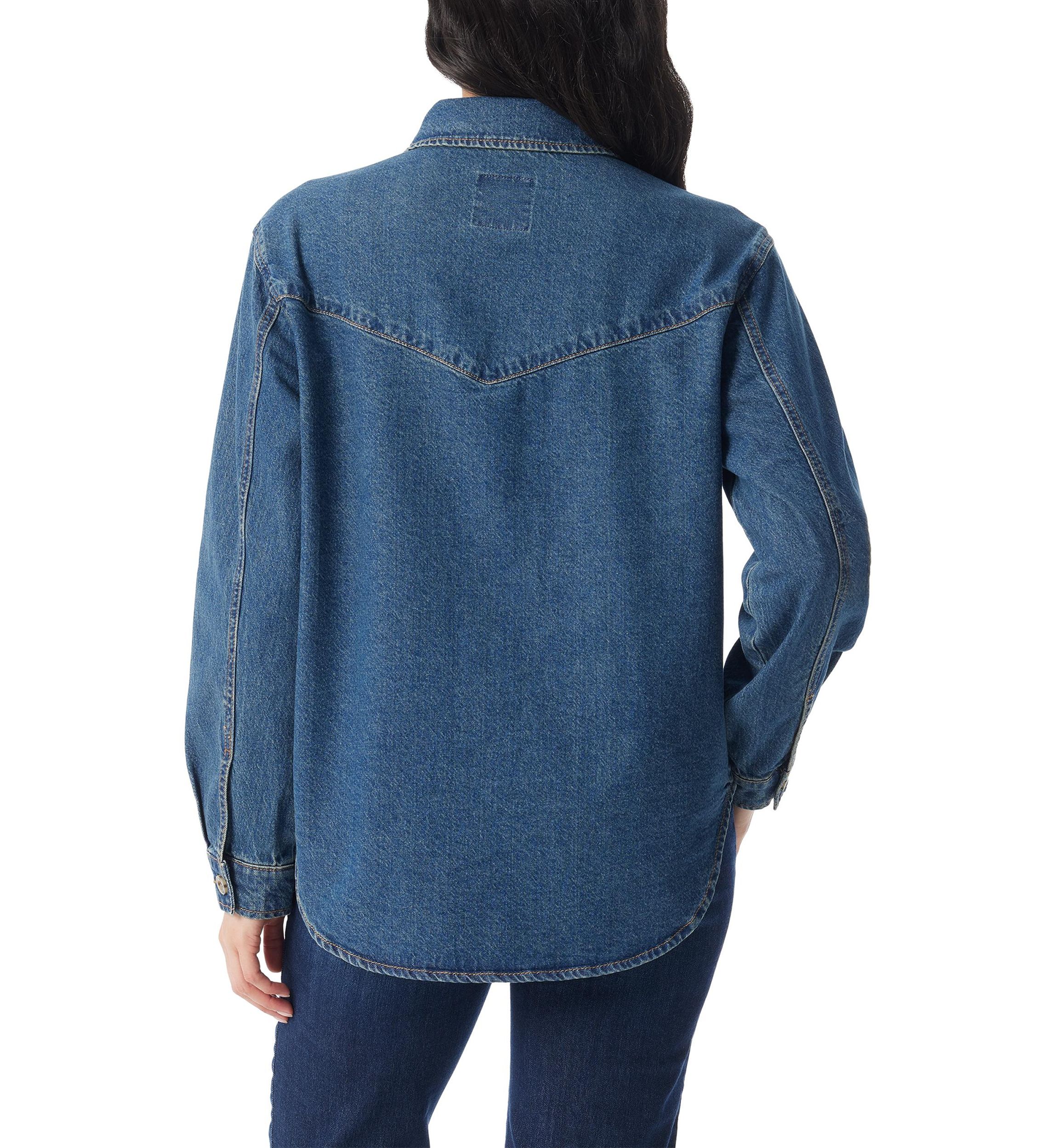 Womens Denim Shacket