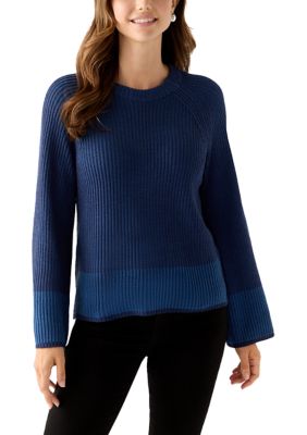 Gloria Vanderbilt Women's Bree Sweater, Blue, Medium