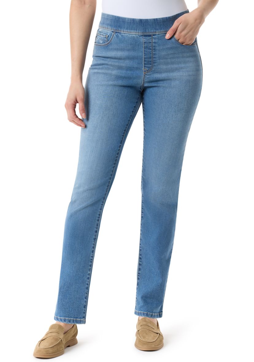 Womens Amanda Pull On Denim Pants