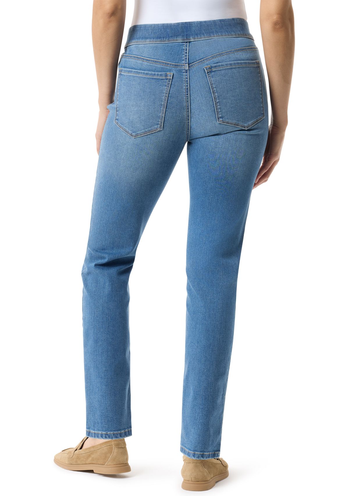 Womens Amanda Pull On Denim Pants