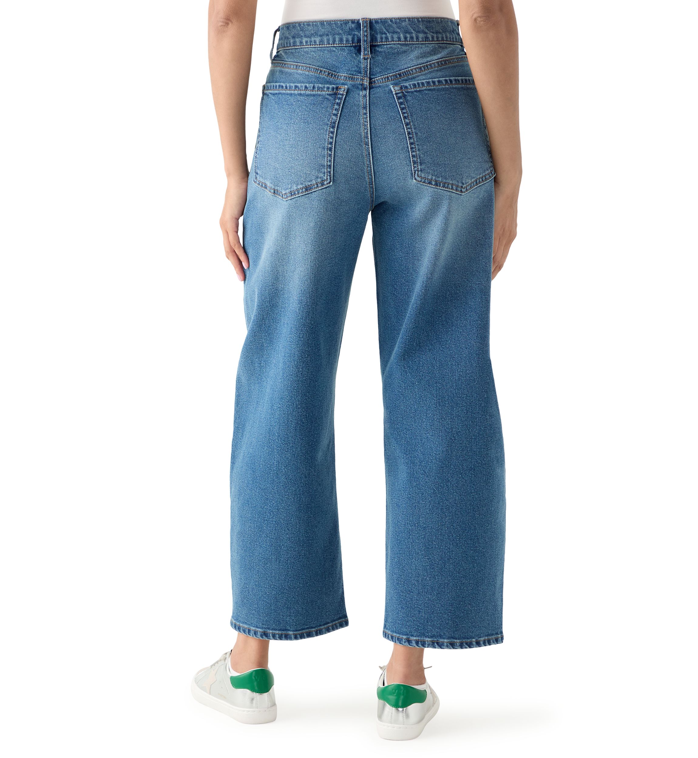 Womens Barrel Ankle Jeans 