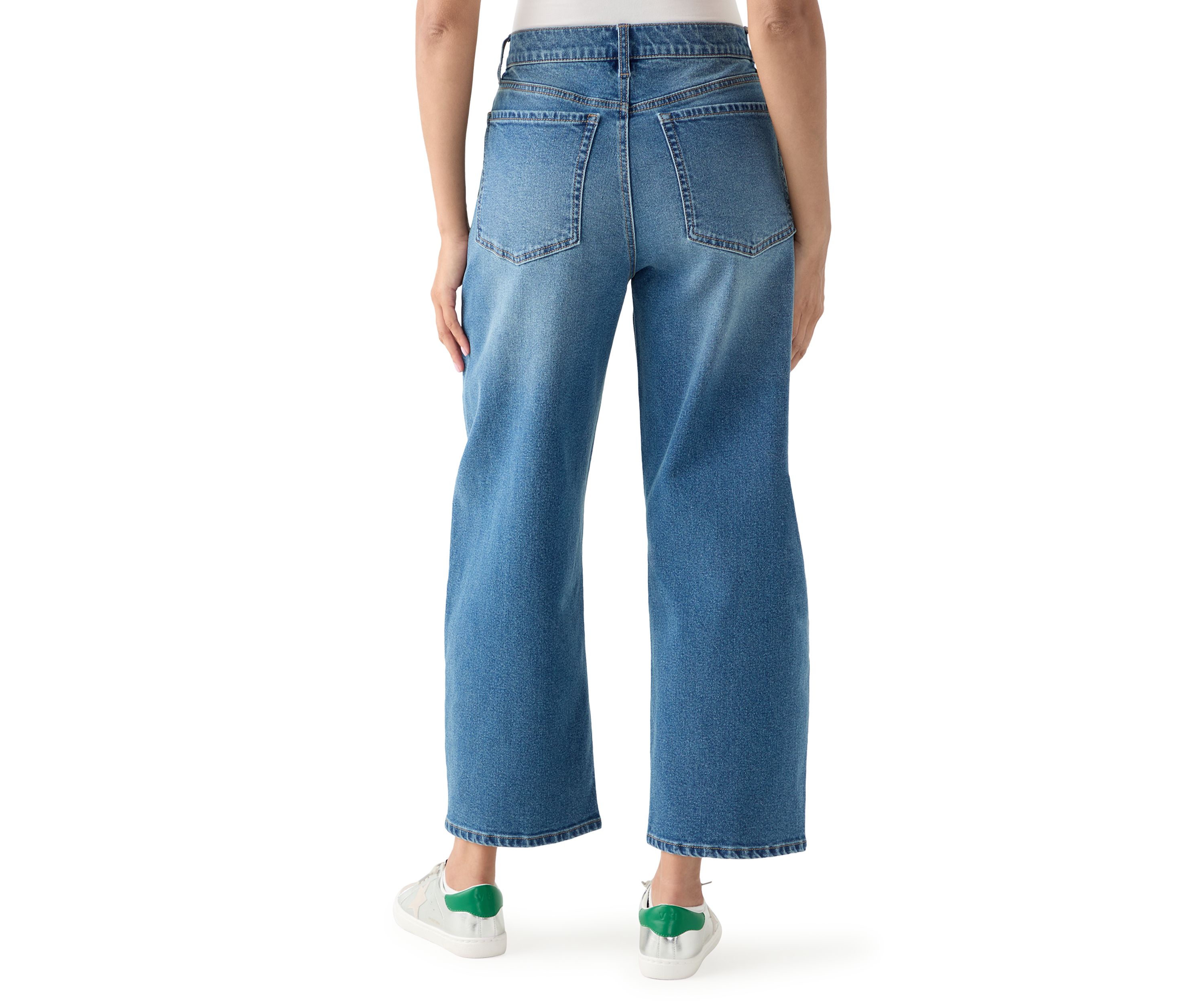 Womens Barrel Ankle Jeans 