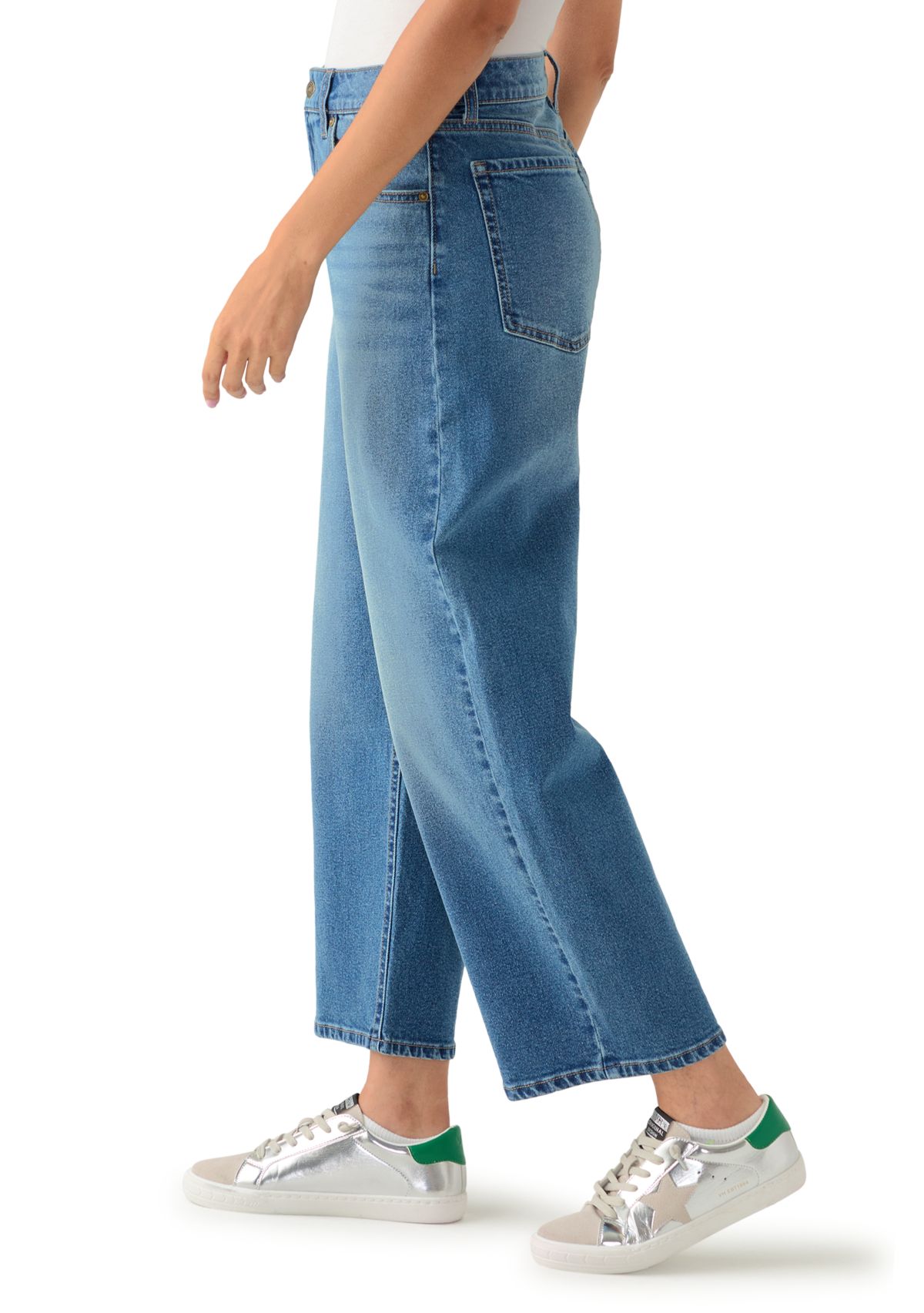 Womens Barrel Ankle Jeans 