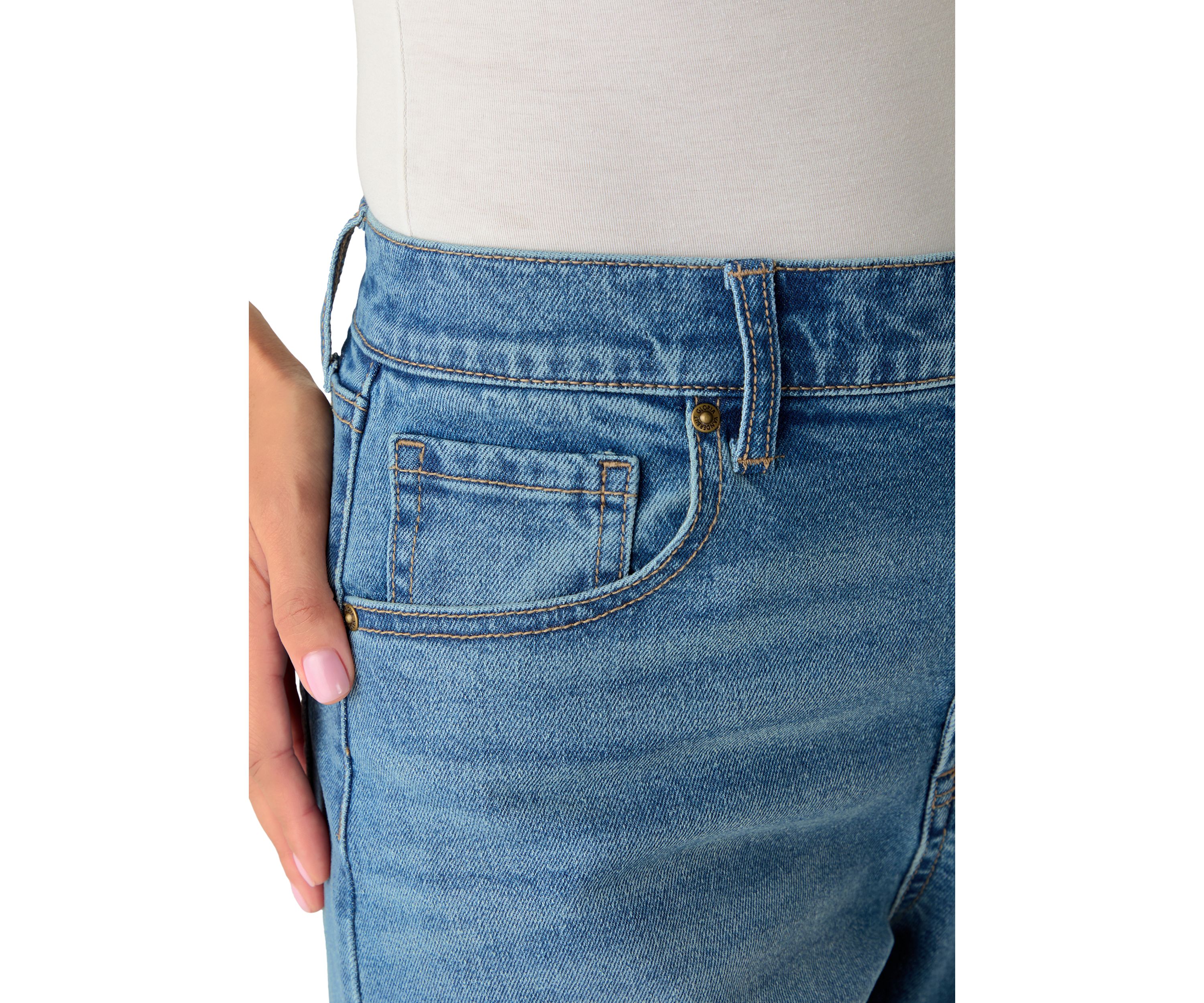 Womens Barrel Ankle Jeans 