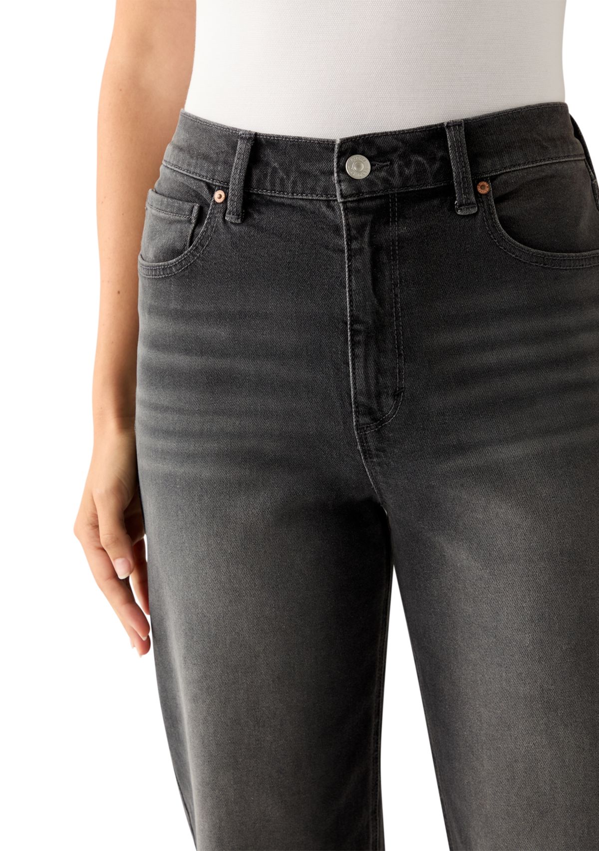 Womens High Rider Ankle Jeans