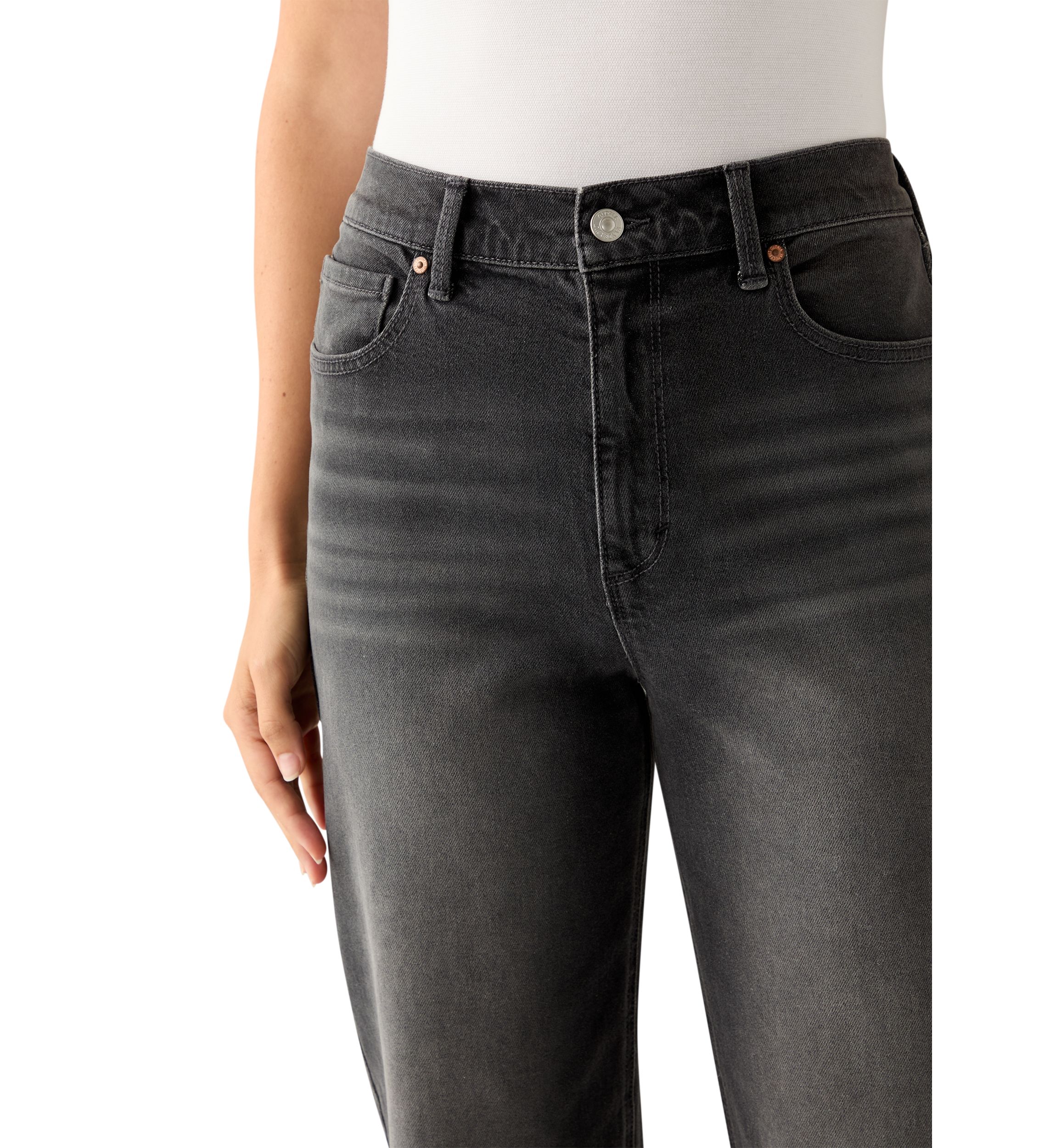 Womens High Rider Ankle Jeans