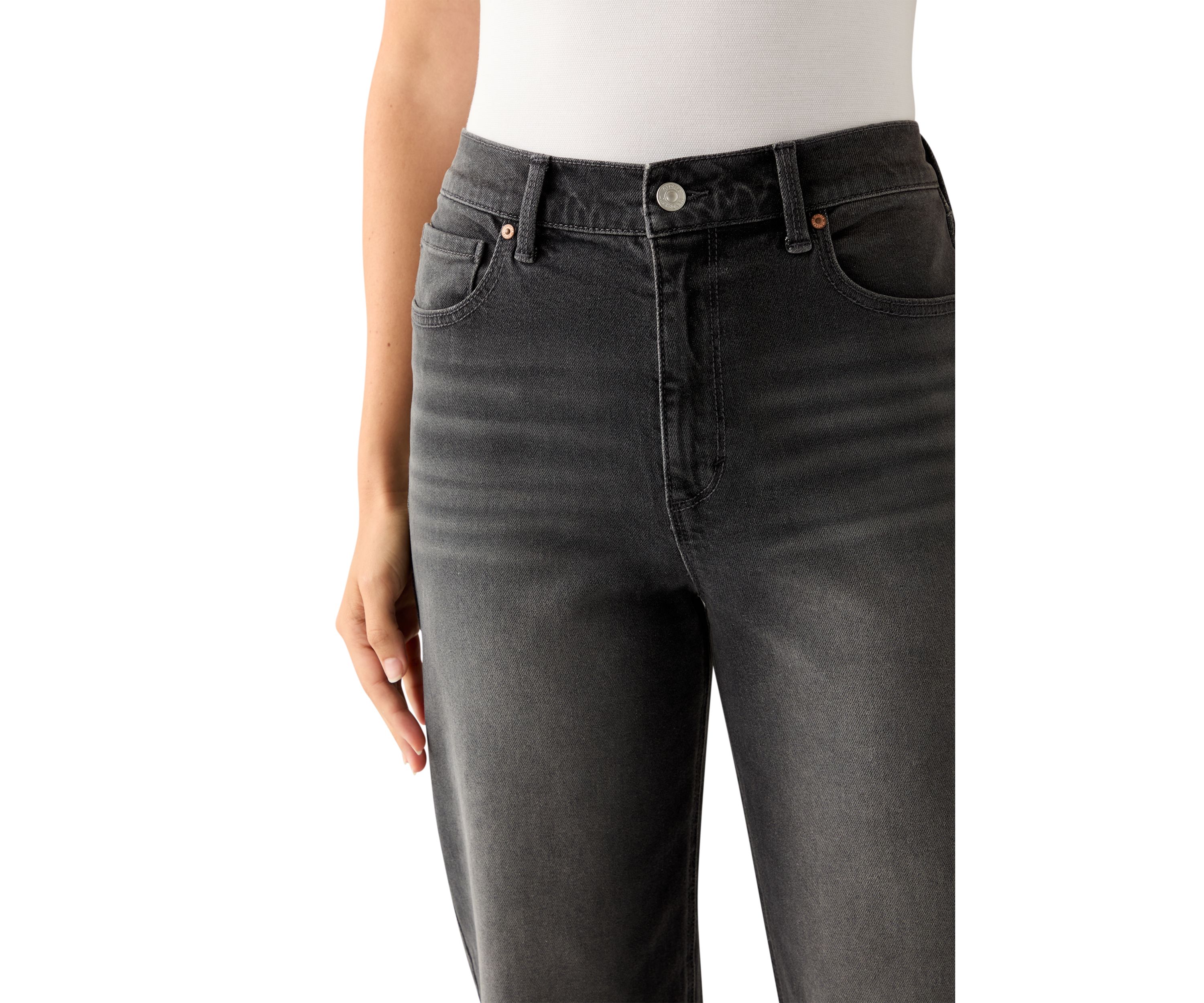 Womens High Rider Ankle Jeans