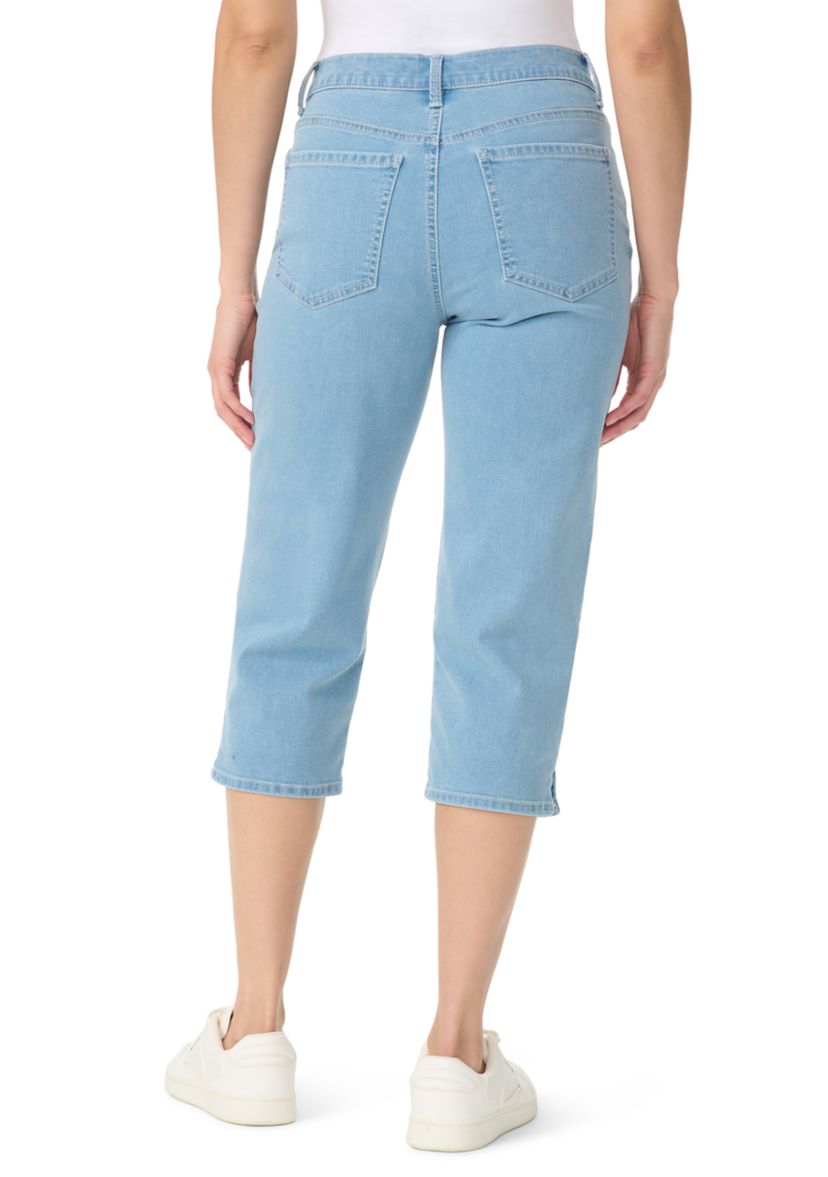 Gloria Vanderbilt Women's Amanda Capri Jeans with Hem Slit | Belk