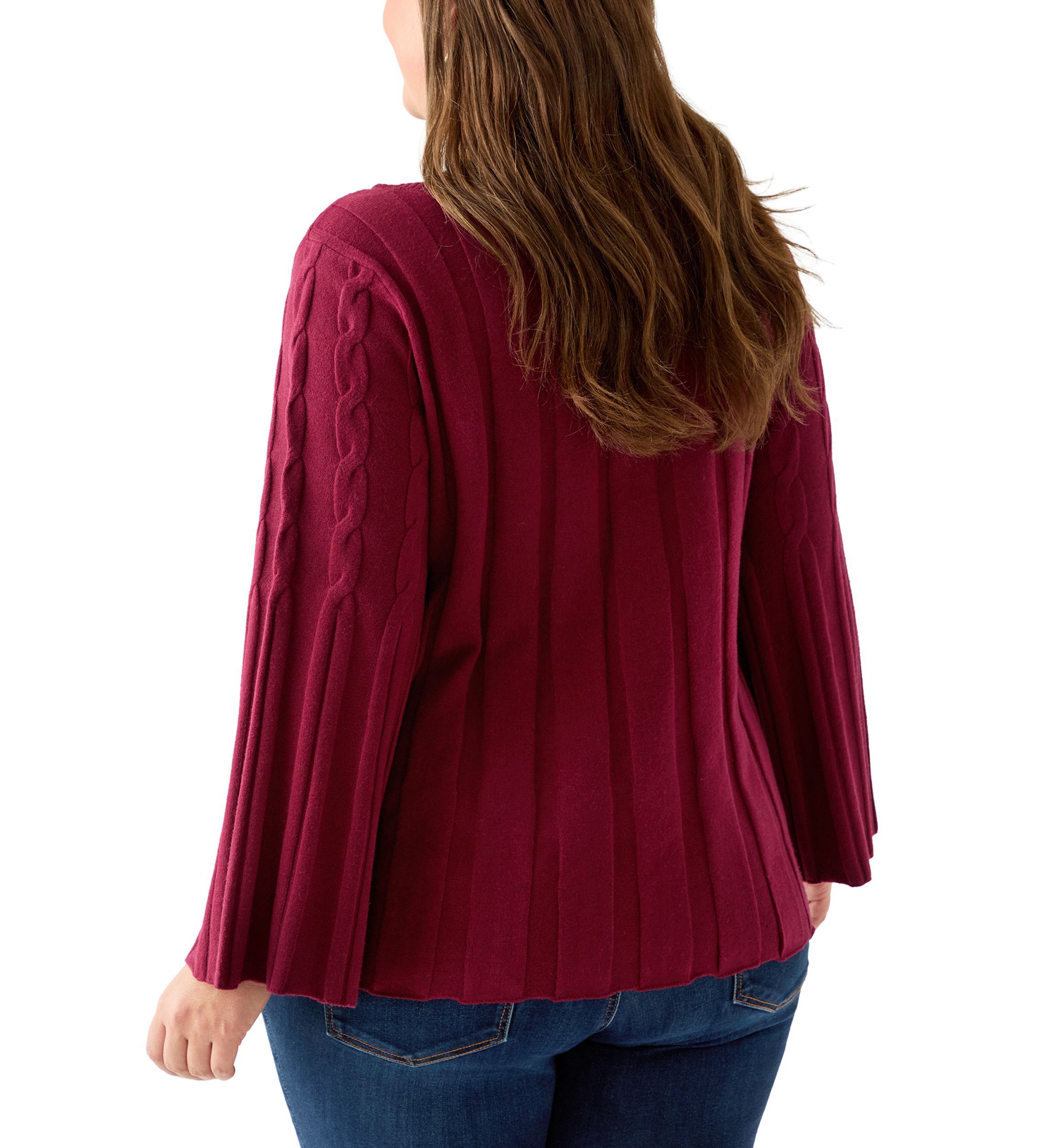 Plus Size Maren Release Cable Sweater 