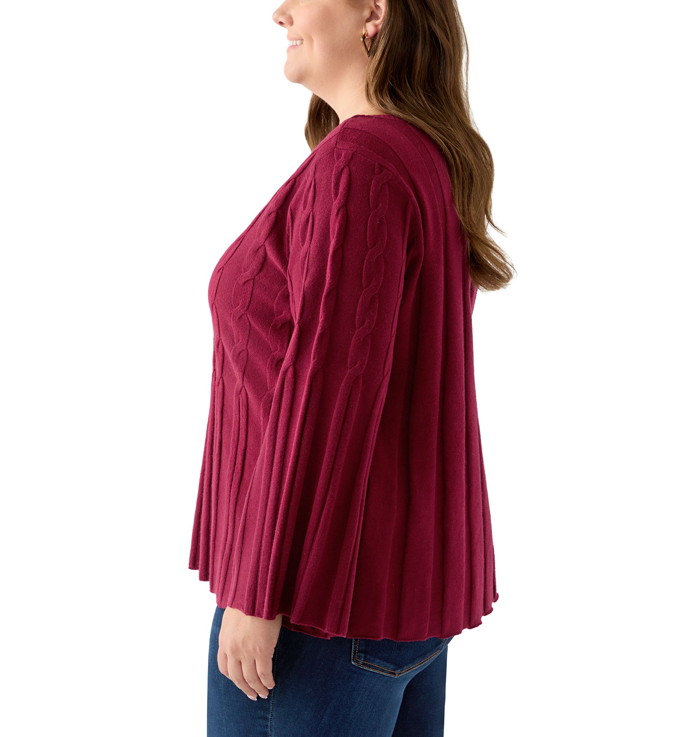 Plus Size Maren Release Cable Sweater 