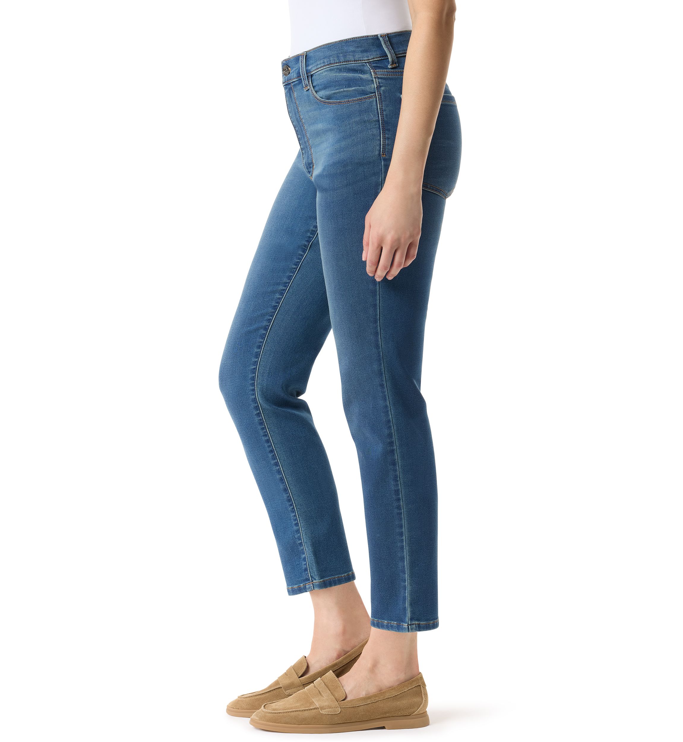 Petite California 5 Pocket Straight Ankle Jeans