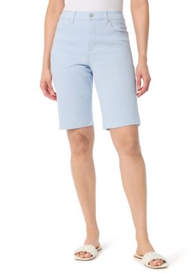 Gloria Vanderbilt Women's Amanda Bermuda Shorts with Slits, 8