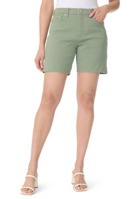 Gloria Vanderbilt Women's Amanda Shorts, Sage, 10