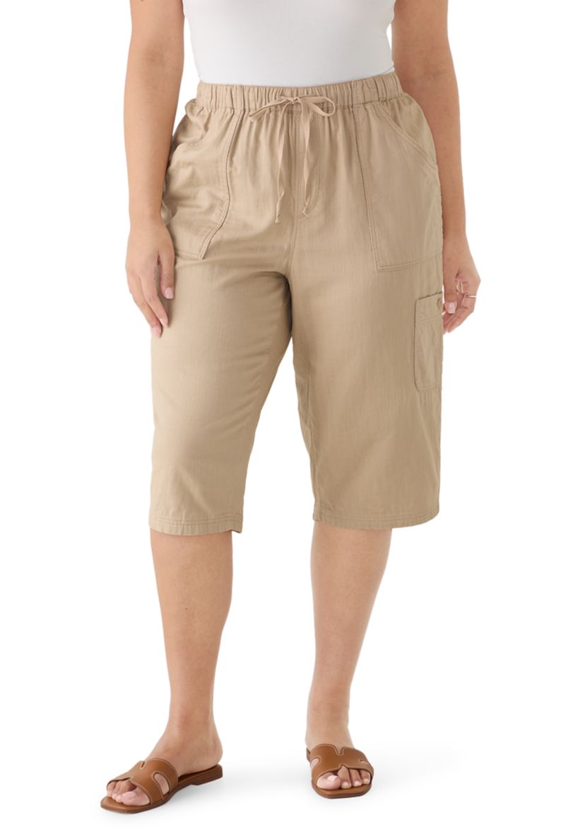 レディースウェア WS DOBBY SUCKER CROPPED PANTS Gloria Vanderbilt Plus Size Dobby Skimmer Cropped Pants | Belk