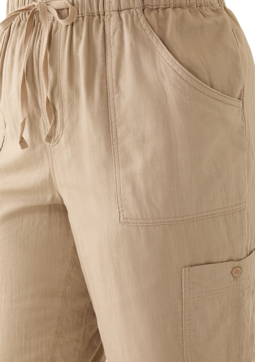 Gloria Vanderbilt Plus Size Dobby Skimmer Cropped Pants | Belk