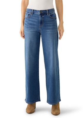 Gloria Vanderbilt Women's Amanda Wide Leg Jeans, 16