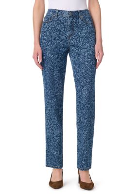 Gloria Vanderbilt Women's Amanda Classic Floral Jeans