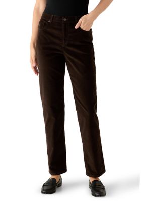 Gloria Vanderbilt Women's Amanda Classic Corduroy High Rise Pants, 18