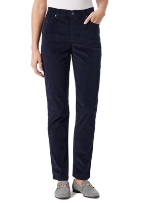 Gloria Vanderbilt Women's Amanda Classic Corduroy High Rise Pants, 18