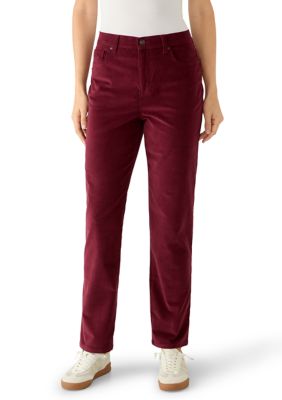 Gloria Vanderbilt Women's Amanda Classic Corduroy High Rise Pants, 18