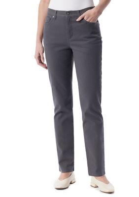 Gloria Vanderbilt Women's Petite High Rise Jeans, Grey, 16P