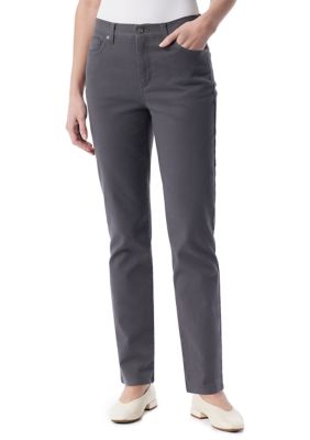 Gloria Vanderbilt Women's Petite High Rise Jeans, Grey, 16P Short