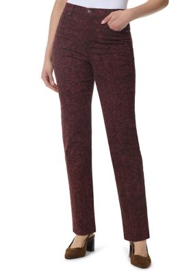 Gloria Vanderbilt Women's Petite Amanda Classic Print Jeans