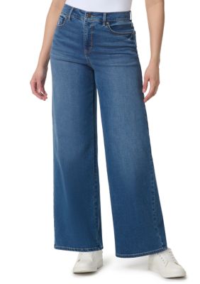 Gloria Vanderbilt Women's Petite Wide Leg Jeans, 16P Short