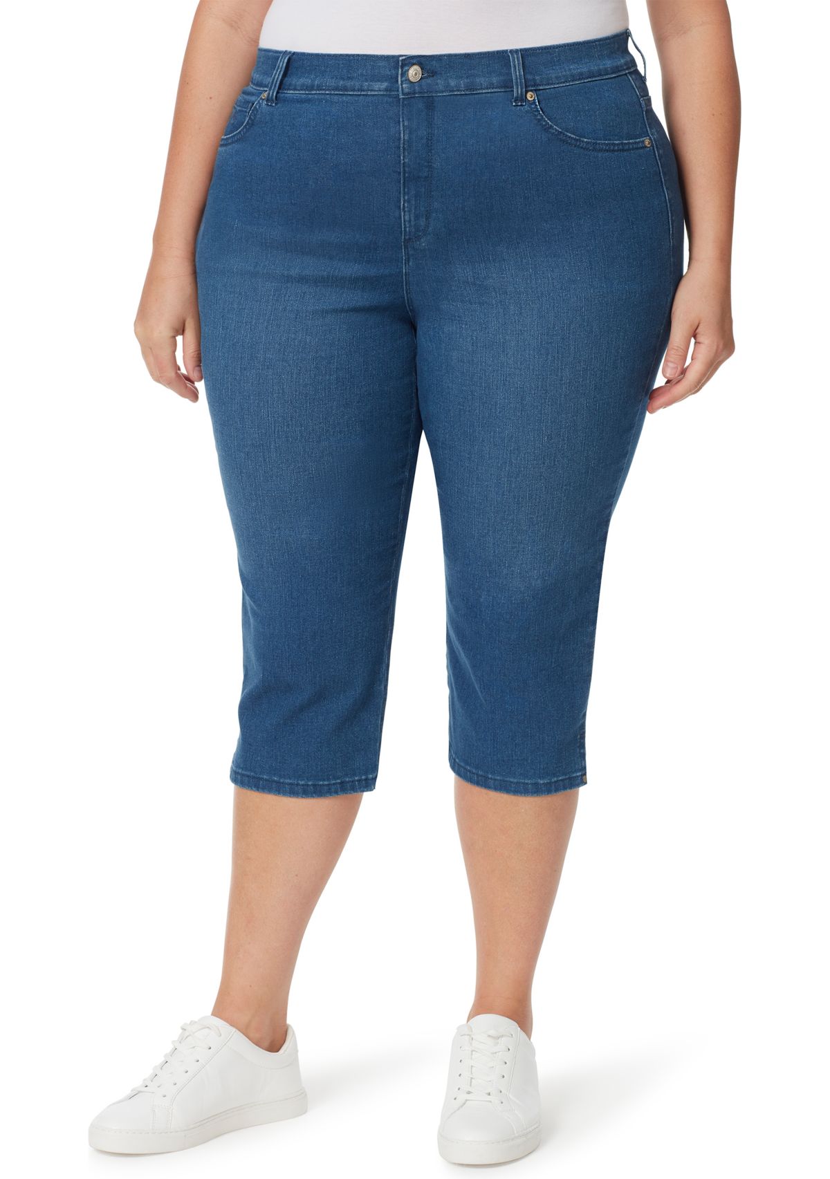 Plus Size Amanda Capri Jeans 